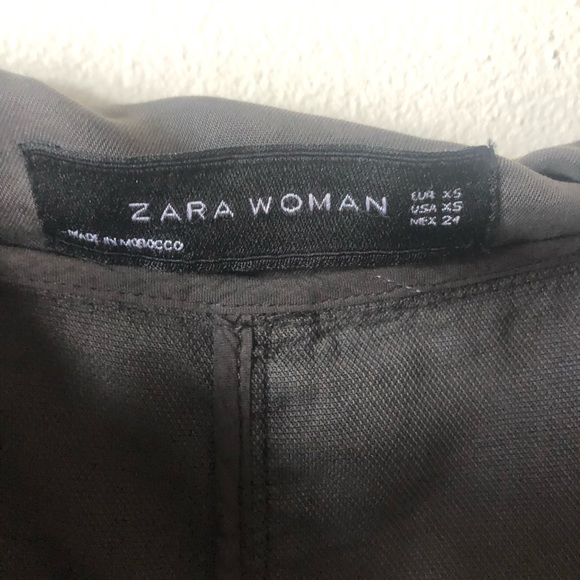 ❤️Zara Asymmetrical Lightweight Moto Jacket/ Blazer Gray Grey - Picture 3 of 4